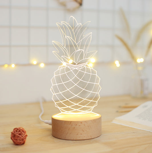 Lampe veilleuse ananas